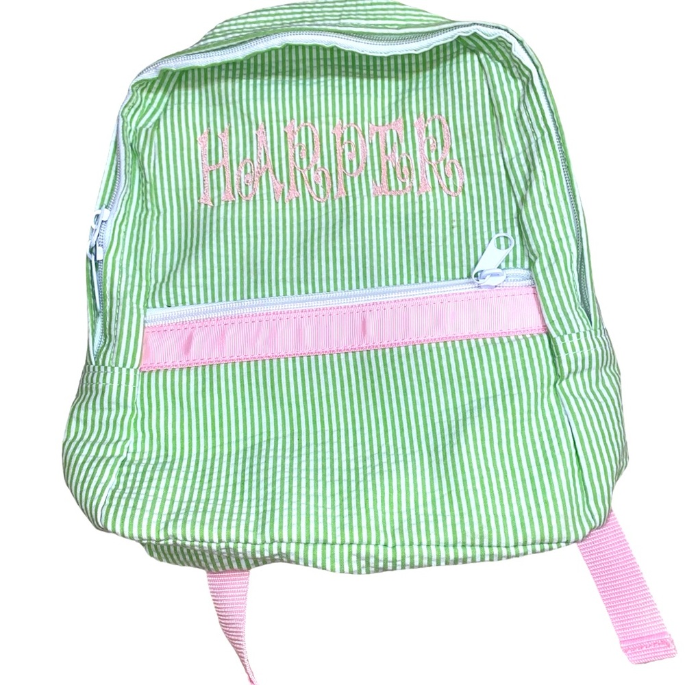 Toddler “Harper” Embroidered Backpack